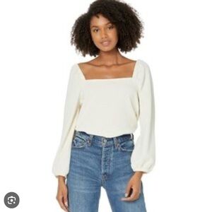 Madewell Crepe Square Neck Balloon Sleeves M 2 patterns